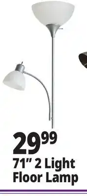 Ocean State Job Lot 71 2 Light Floor Lamp offer