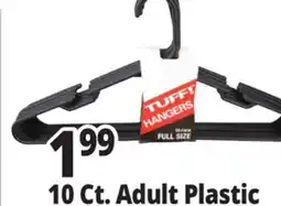 Ocean State Job Lot 10 Ct. Adult Plastic Hangers offer