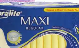 Ocean State Job Lot Maxi Pads offer