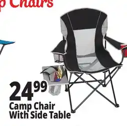 Ocean State Job Lot Oversized Folding Camp Chair with Side Table offer