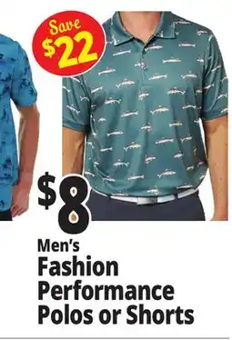 Ocean State Job Lot Men's Fashion Performance Polos or Shorts offer