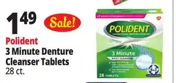 Ocean State Job Lot Polident 3 Minute Denture Cleanser Tablets offer