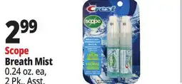 Ocean State Job Lot Scope Breath Mist offer