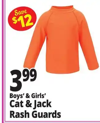 Ocean State Job Lot Cat & Jack Rash Guards offer