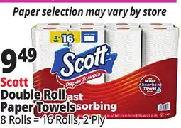 Ocean State Job Lot Scott Double Roll Paper Towels offer