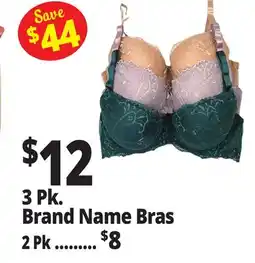 Ocean State Job Lot 3 Pk. Brand Name Bras offer