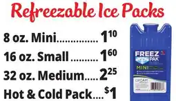 Ocean State Job Lot Freez Pak Reusable Ice Packs offer