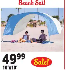 Ocean State Job Lot 10'x10' Beach Sail offer