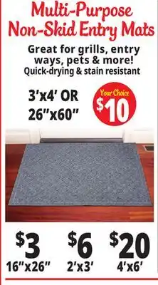 Ocean State Job Lot Multi-Purpose Non-Skid Entry Mats offer
