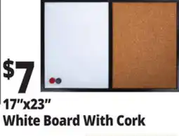 Ocean State Job Lot 17x23 White Board With Cork offer