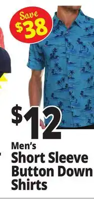 Ocean State Job Lot Men's Short Sleeve Button Down Shirts offer