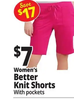 Ocean State Job Lot Women's Better Knit Shorts offer