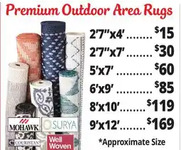 Ocean State Job Lot Premium Indoor/Outdoor Area Rugs offer