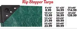 Ocean State Job Lot Rip Stopper Tarps offer
