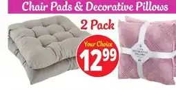Ocean State Job Lot Microfiber Chair Pad Set of 2 offer