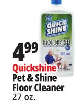 Ocean State Job Lot Quickshine Pet & Shine Floor Cleaner offer