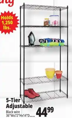 Ocean State Job Lot 5-Tier Household Wire Shelving offer