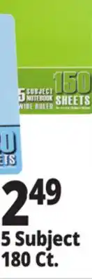 Ocean State Job Lot Notebooks offer