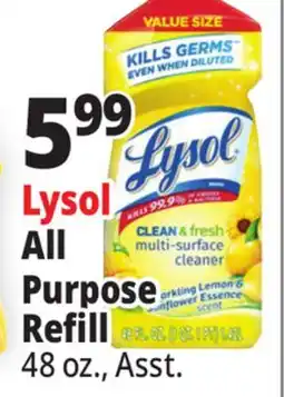 Ocean State Job Lot Lysol All Purpose Refill offer