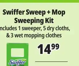 Ocean State Job Lot Swiffer Sweeper 2-in-1 Dry & Wet Multi-Surface Floor Cleaner Starter Kit 11-piece offer