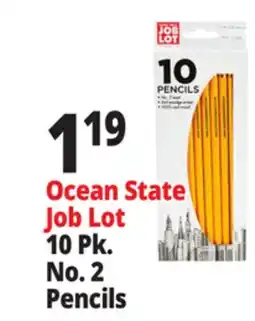 Ocean State Job Lot Ocean State Job Lot No.2 Pencils 10-Count offer
