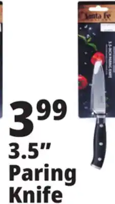 Ocean State Job Lot Santa Fe Professional Grade 3.5-Inch Pairing Knife offer