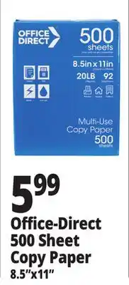Ocean State Job Lot Office Direct Multi-Use 8.5 x 11 Copy Paper 500 Sheets offer