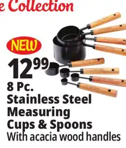 Ocean State Job Lot 8 Pc. Stainless Steel Measuring Cups & Spoons offer