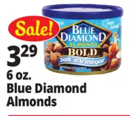Ocean State Job Lot 6 oz. Blue Diamond Almonds offer