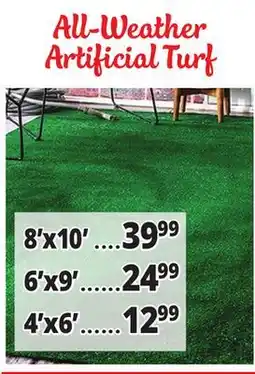 Ocean State Job Lot All-Weather Green Artificial Grass offer