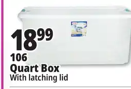 Ocean State Job Lot Sterilite Latch Top Storage Box 106 Qt offer