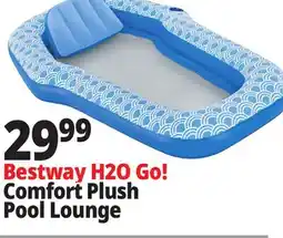 Ocean State Job Lot Bestway H2O Go! Comfort Plush Pool Lounge offer