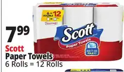 Ocean State Job Lot Scott Choose-A-Size Double Roll Paper Towels 6 Count offer