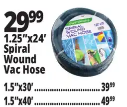 Ocean State Job Lot 1.25x24' Spiral Wound Vac Hose offer