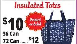 Ocean State Job Lot Insulated Totes offer
