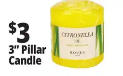 Ocean State Job Lot 3 Pillar Candle offer