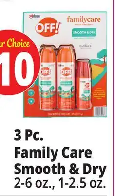 Ocean State Job Lot Off! Smooth & Dry Insect Repellent 3pk offer