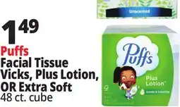 Ocean State Job Lot Puffs Ultra Soft Facial Tissues 48 Count offer