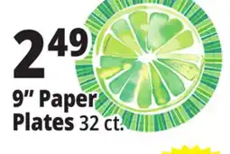 Ocean State Job Lot 9 Paper Plates offer