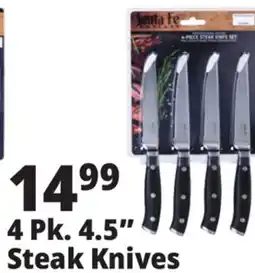 Ocean State Job Lot Santa Fe Professional Grade Steak Knife Set 4 Piece offer