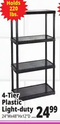 Ocean State Job Lot Maxit 5-Tier Heavy-Duty Plastic Shelving Unit offer