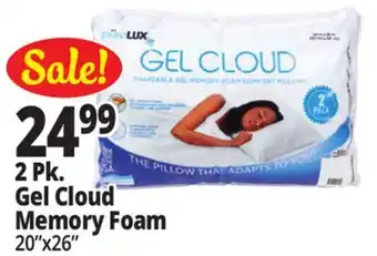 Ocean State Job Lot 2 Pk. Gel Cloud Memory Foam offer