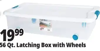 Ocean State Job Lot Sterilite Wheeled Latch Top Storage Box 56 Qt offer
