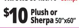 Ocean State Job Lot Plush or Sherpa 50x60 offer