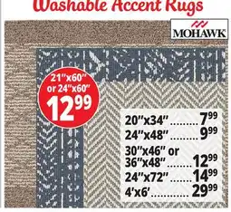 Ocean State Job Lot Washable Accent Rugs offer