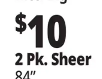 Ocean State Job Lot 2 Pk. Sheer offer