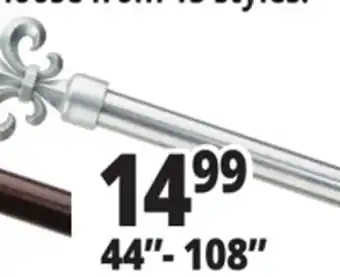 Ocean State Job Lot Decorative Window Rods offer