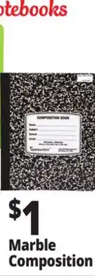 Ocean State Job Lot Marble Composition Student Notebooks offer