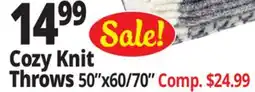 Ocean State Job Lot Cozy Knit Throws offer