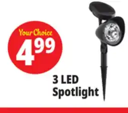 Ocean State Job Lot Outdoor Living Accents Solar LED Spotlight 12.5 offer